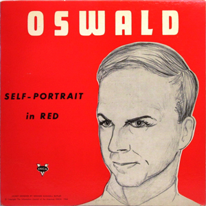 Communist Oswald Portrait In Red