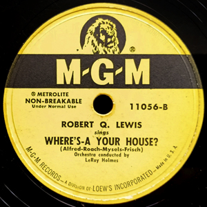 RobertQLewisWheresaYourHouse1951new