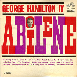 Texas Abilene George Hamilton IV