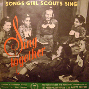 girl scouts sing songs together