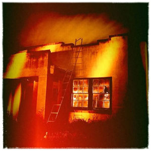 house on fire kerosene halo