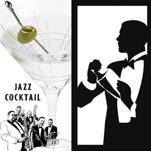 jazz cocktail black and white