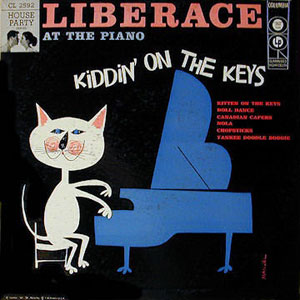 liberace at the piano kiddin on the keys