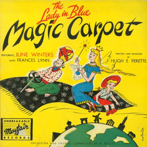 magic carpet lady in blue
