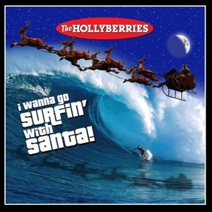 surfin with santa hollyberries